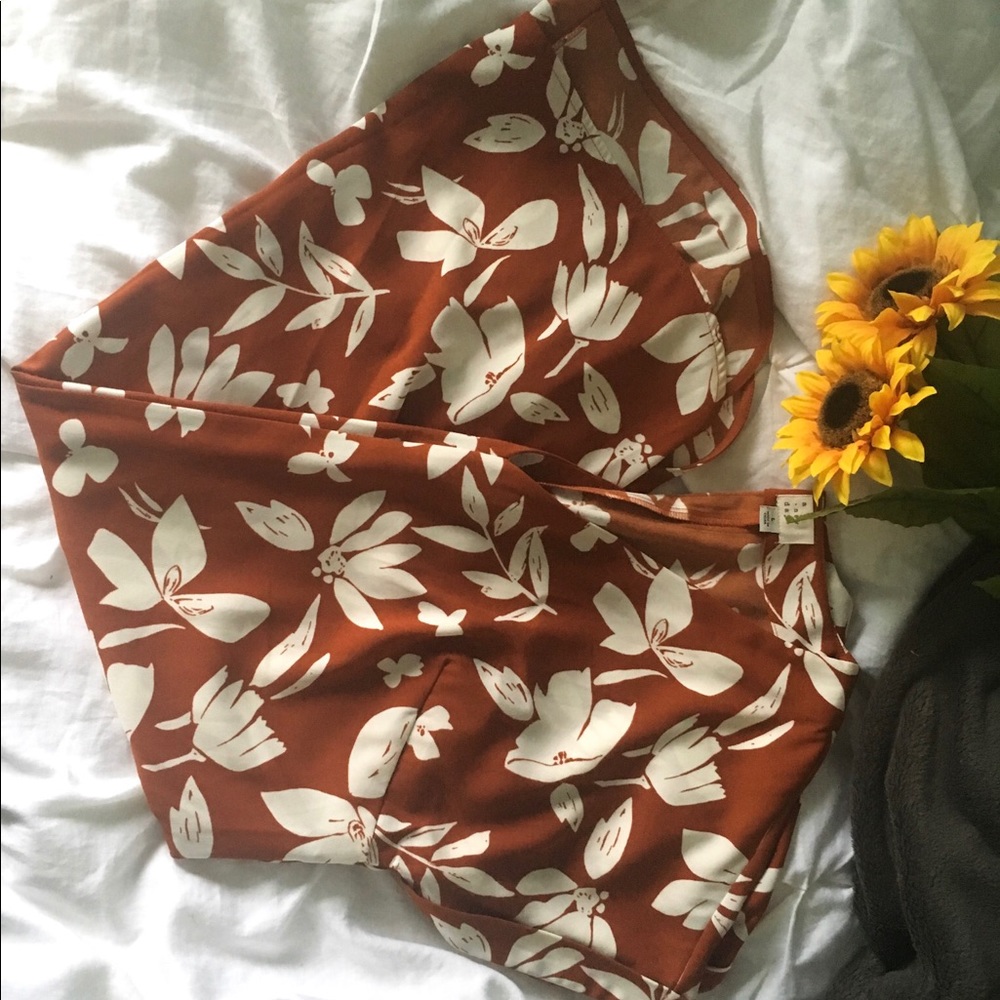 ✰ Target “A New Day” Burnt Orange Floral Dress ✰